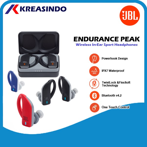 JBL Endurance Peak True Wireless Sport Earphones Garansi Resmi IMS