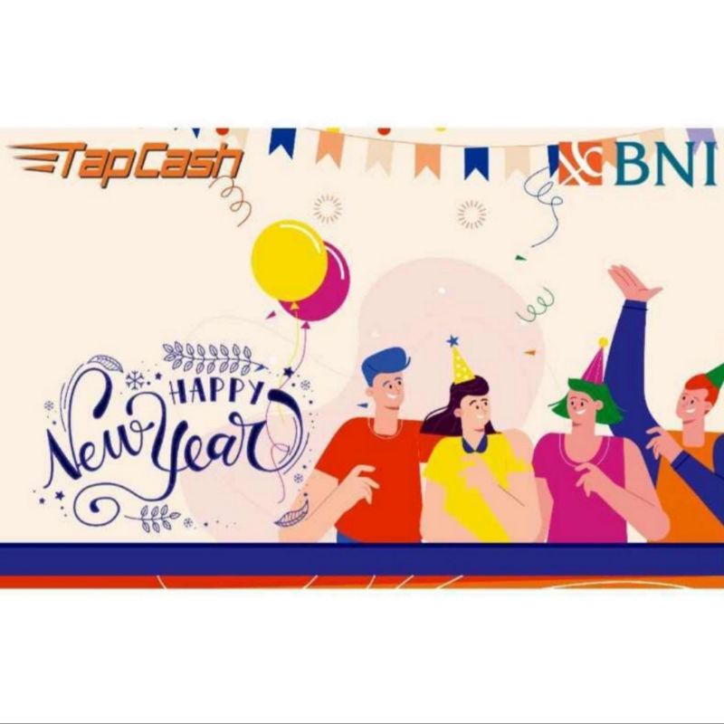 Kartu  TapCash BNI Emoney Etoll  saldo 0 -  New Year