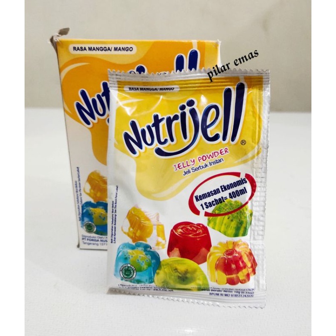 

nutrijell jelly serbuk instan rasa mangga 12 x10gr