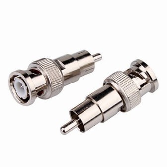 3 PCS BNC MALE TO RCA MALE CONNECTOR ADAPTER