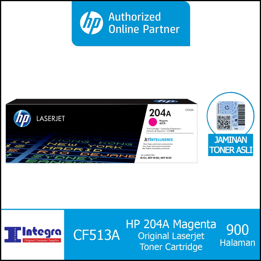 Toner HP 204A Magenta Original LaserJet Cartridge - CF513A