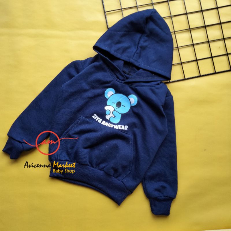 jaket mantel bayi fleece karakter 3-18 bulan