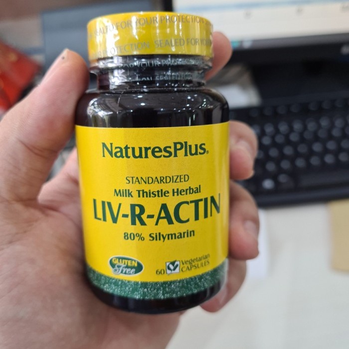 Liv R Actin Milk Thistle Nature plus Nature's Plus isi 60 BPOM