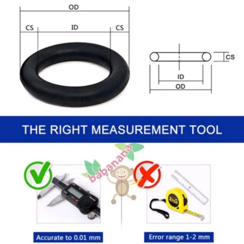 150pcs rubber silicone o-ring set washer ring karet seal MBG021