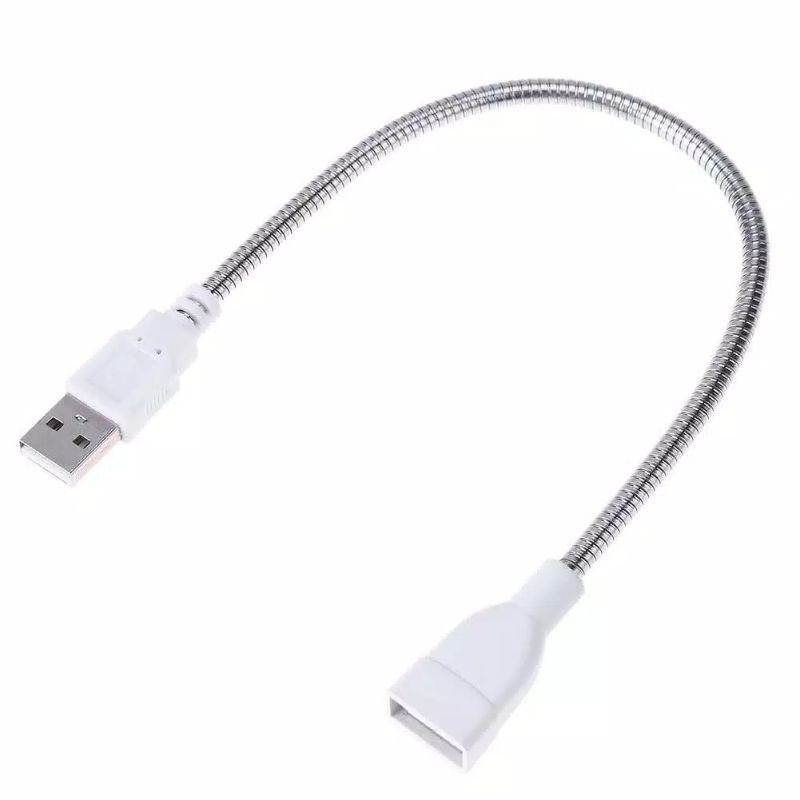 Kabel flexible extension/sambungan usb male-female bahan metal