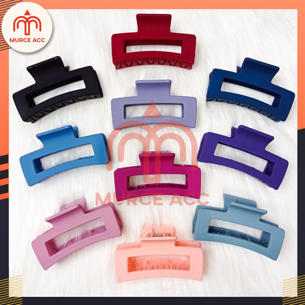 Jedai Doff Kotak Persegi Panjang Jumbo Premium / Jepitan Rambut Salon Kotak Bolong