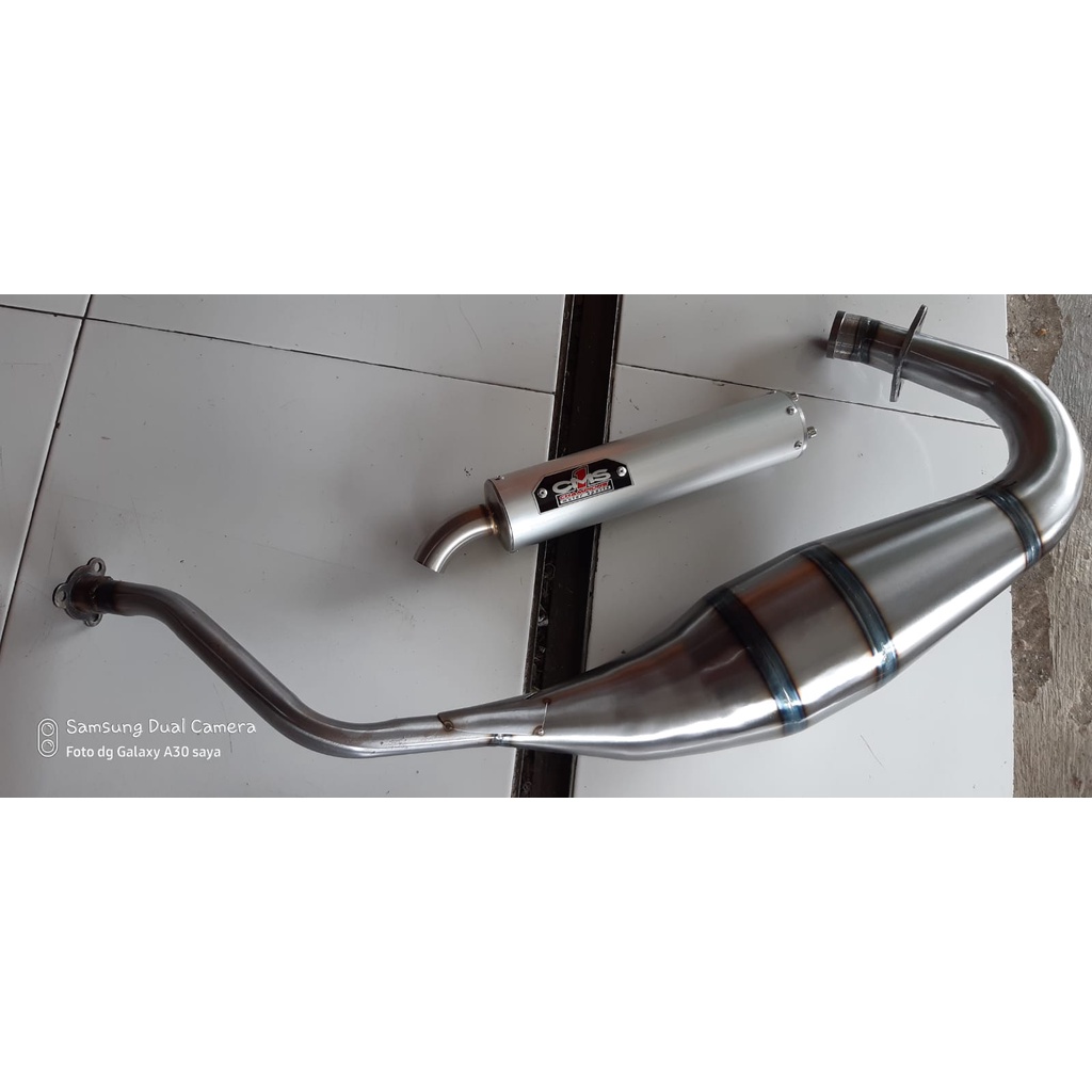 knalpot CMS1 BIG VOLUME/COBRA ninja R,RR,&SS bahan plat/galvanis