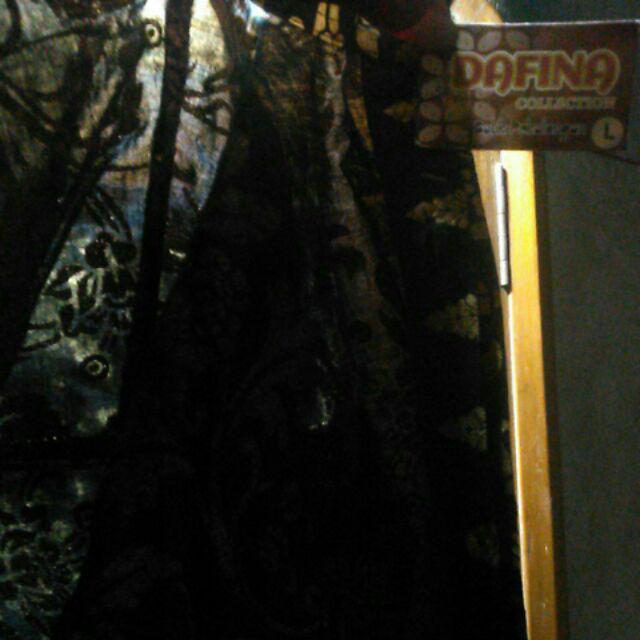 Couple Gamis Busui Batik Full Prada Gold