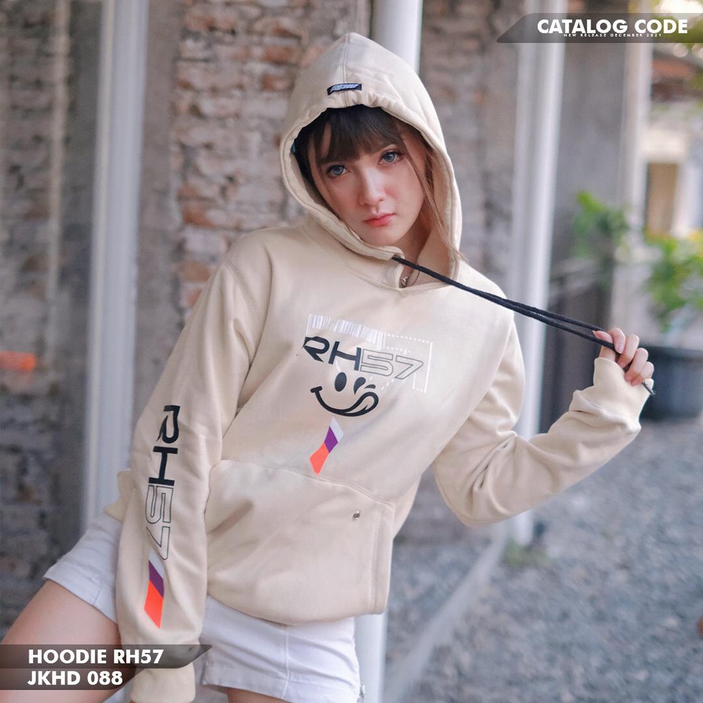 [PROMO BELI 2 ONGKIR 1 BISA COD] JAKET HOODIE RH57 ORIGINAL JKHD 088 SWEATER RACING HELL POLOS MOTIF