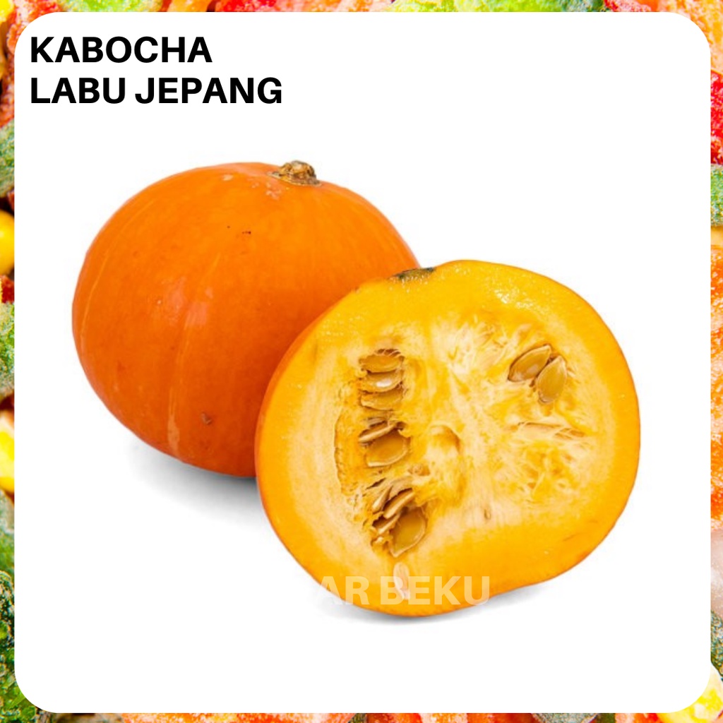 Jual Kabocha Labu Jepang Per Buah Kaboca Kuning Pumpkin Buah Segar Excotic Pasar Beku Frozen 