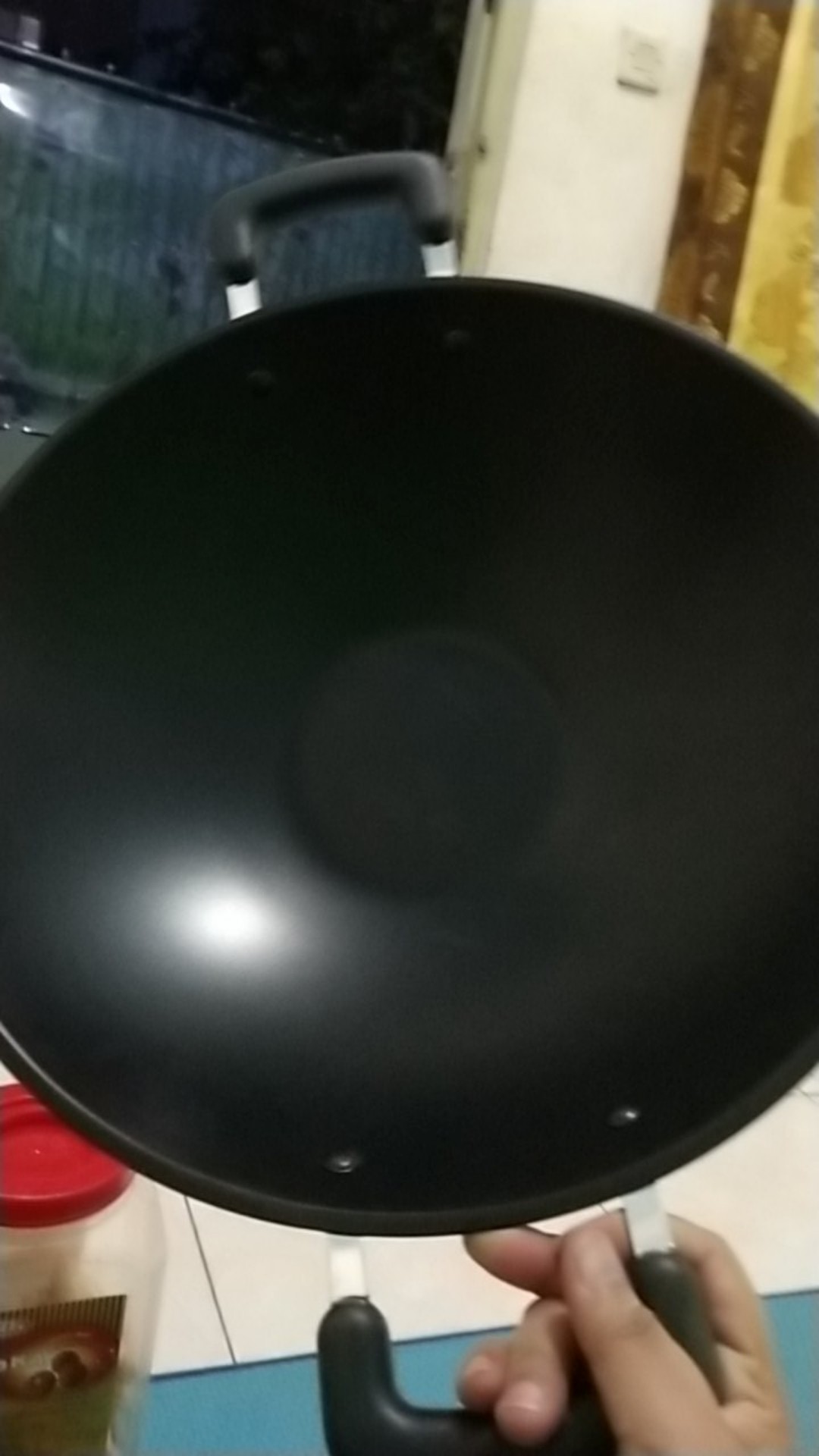 Maspion Wajan Rhio Wok 33 Cm - Wajan Besi Antilengket Ekonomis