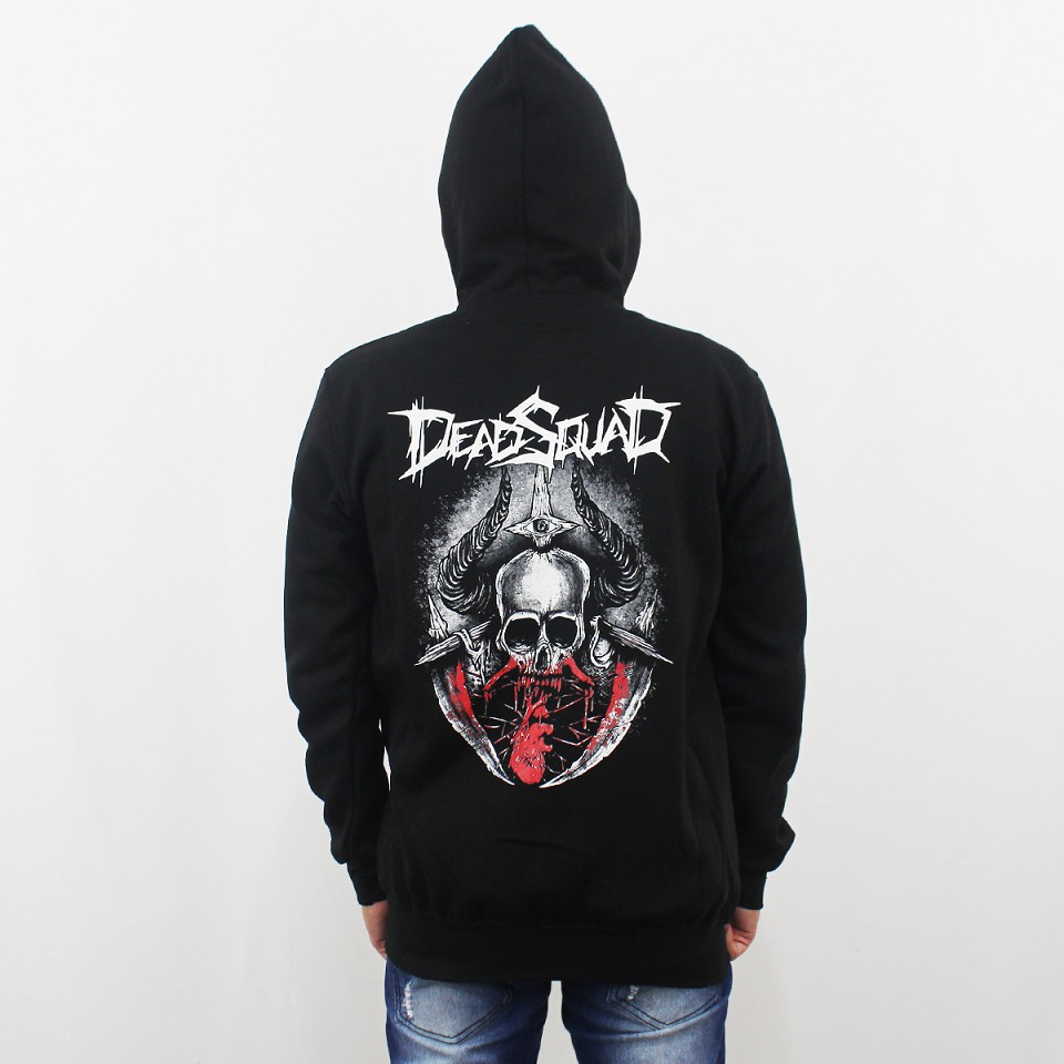 JAKET HOODIE MUSIK DEADSQUAD M L XL XXL - JAKET DEADSQUAD HEAVY METAL - JAKET UNDERGROUND DEADSQUAD