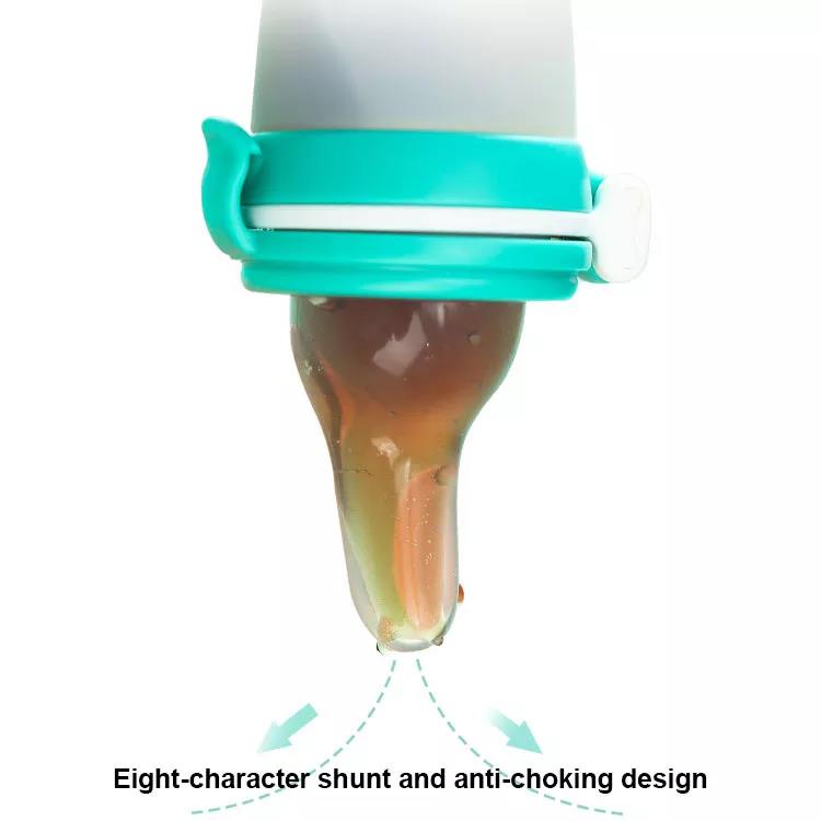 Kinbata 3 in 1 Botol Dot Silicone Sendok Makan Bayi / Sendok Makan Botol Dot SIlikon Praktis BPA FREE