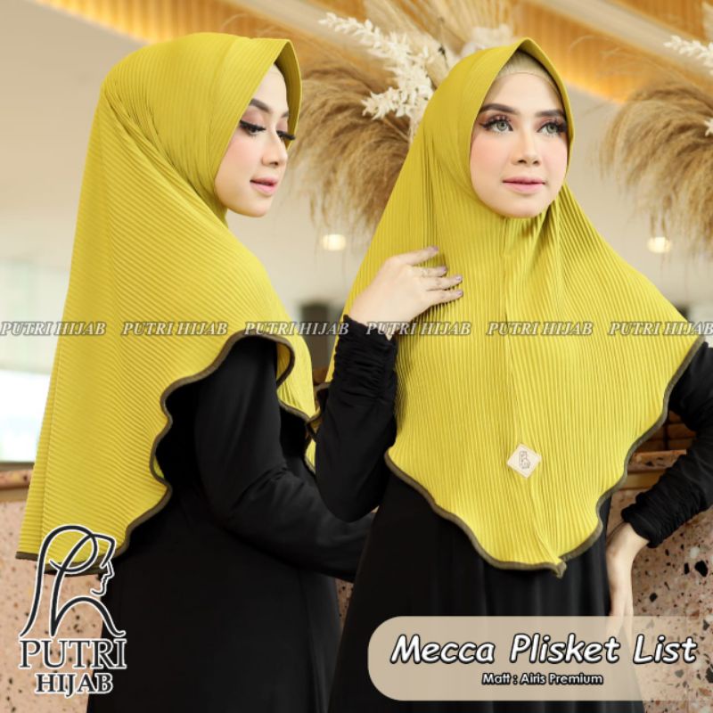 Hijab Instan MECCA PLISKET LIST by Putri Hijab