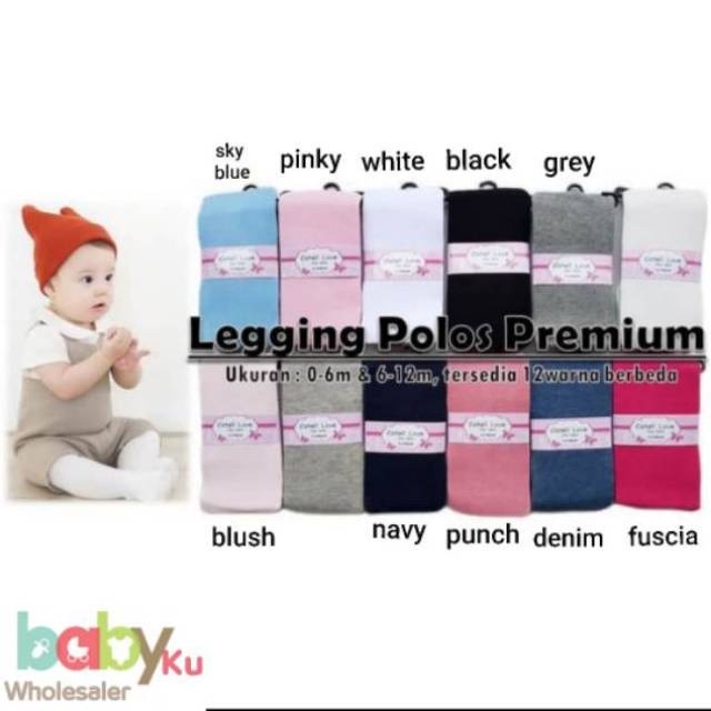 Legging GAP bayi polos tutup kaki / stocking baby polos catell love