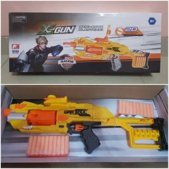 MAINAN NERF GUN TEMBAKAN SOFT BULLET BATERAI - SENAPAN NERF TEMBAKAN ANAK EDUKATIF