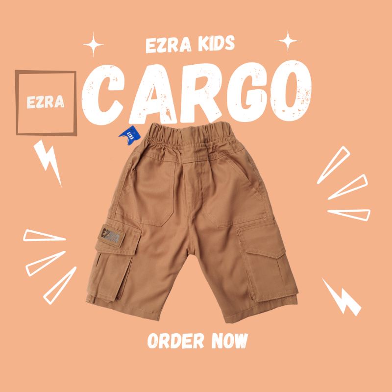 Celana Cargo Anak Laki Laki Pendek Ezra Kids 1 - 12 Tahun Regular Series