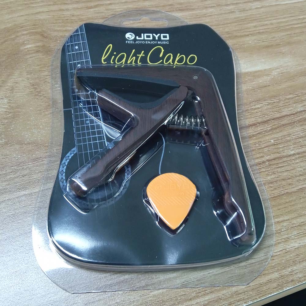 JOYO Capo Gitar Wood Design  FREE PICK GITAR - JCP-01 - Brown