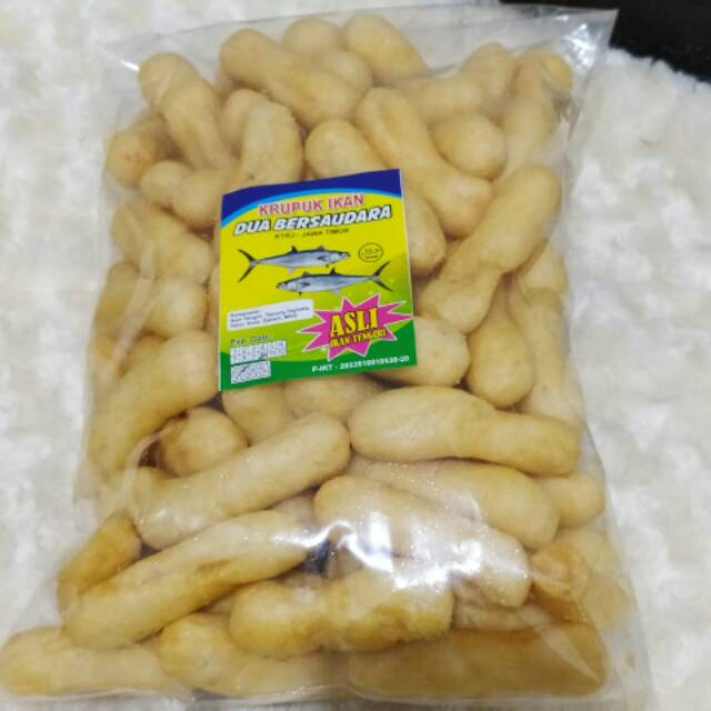 Krupuk ikan dua bersaudara asli ikan tengiri 250 gram