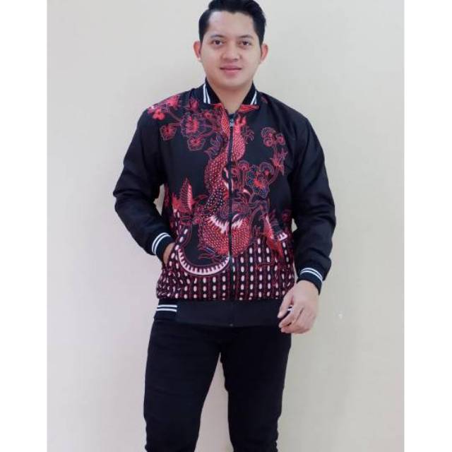 Jaket batik sragenan full furing batik modern