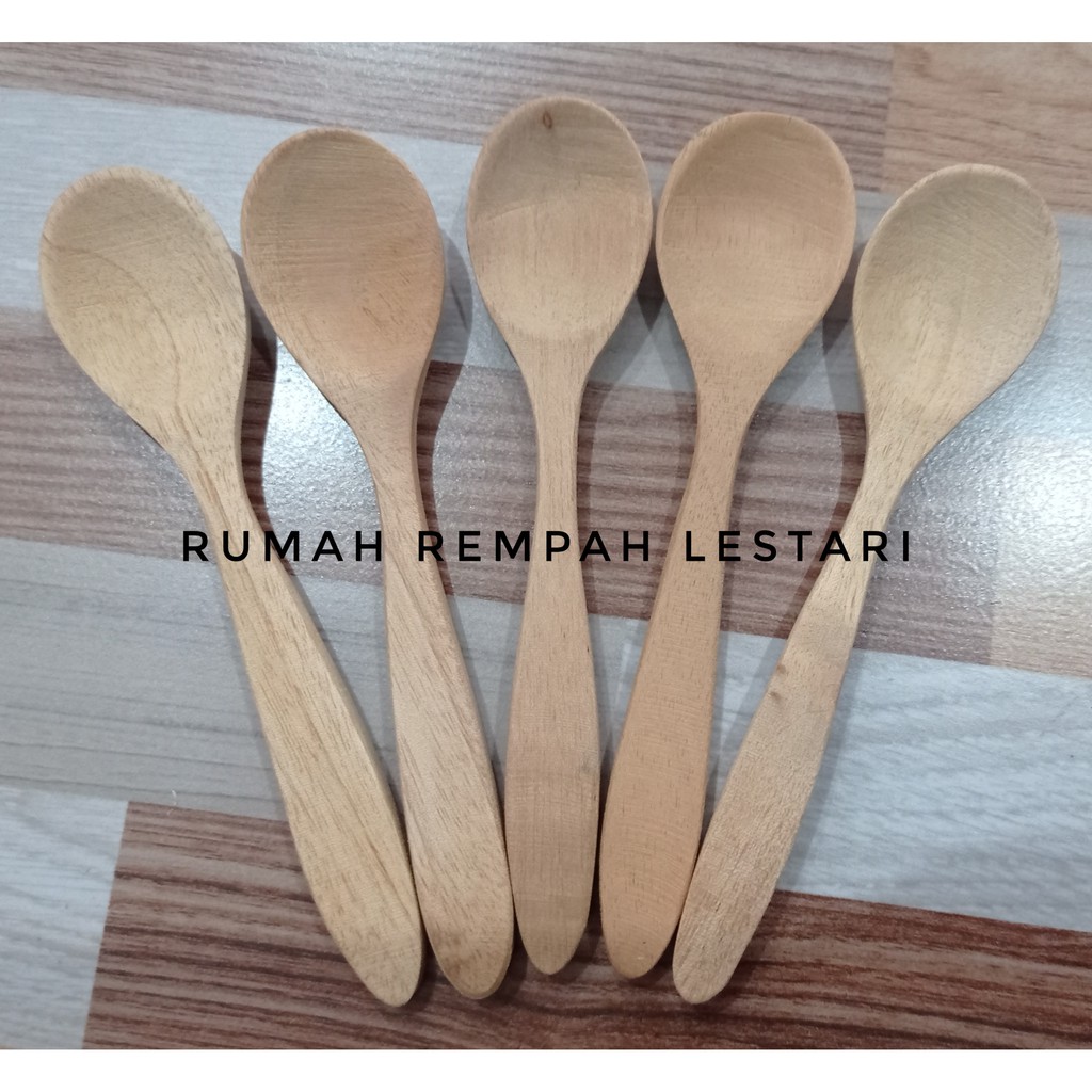 Sendok Madu Kayu Mahoni Sendok Korea Food Grade