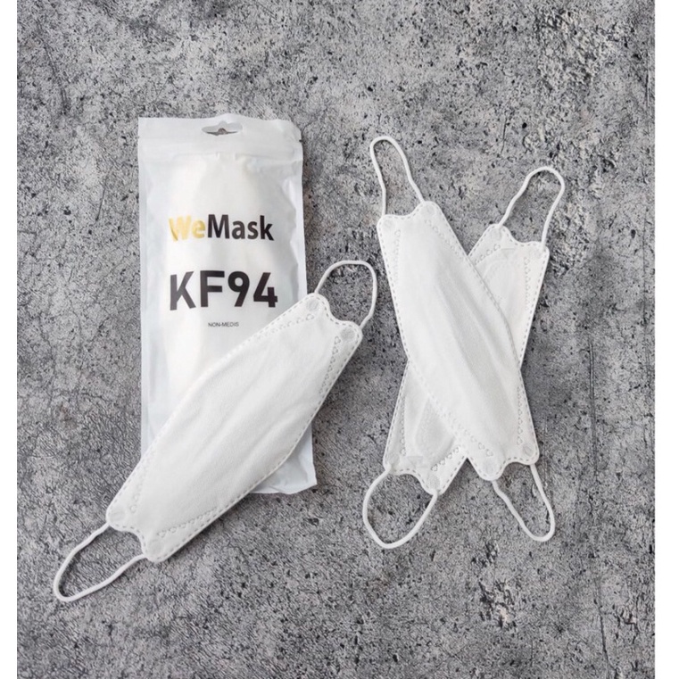 Masker KF94 WeMask / WeMaze 4PLY Emboss Earloop Original Disposable Facemask Isi 10 Pcs