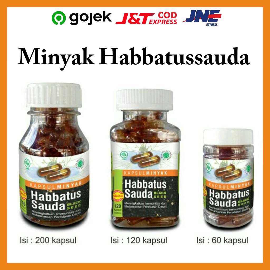 minyak habbatussauda habbasyi oil HIU 60 - 120 - 200 kapsul