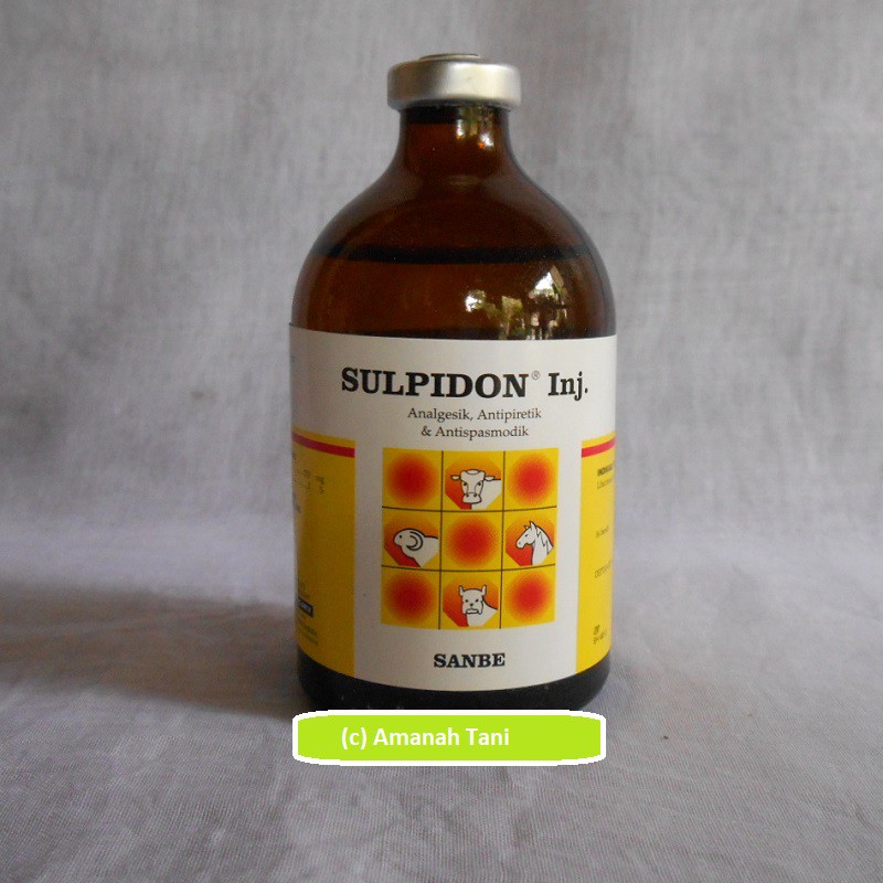 Jual SULPIDON Inj 100 ml Obat Pereda Sakit Analgesik Sapi Kambing Domba