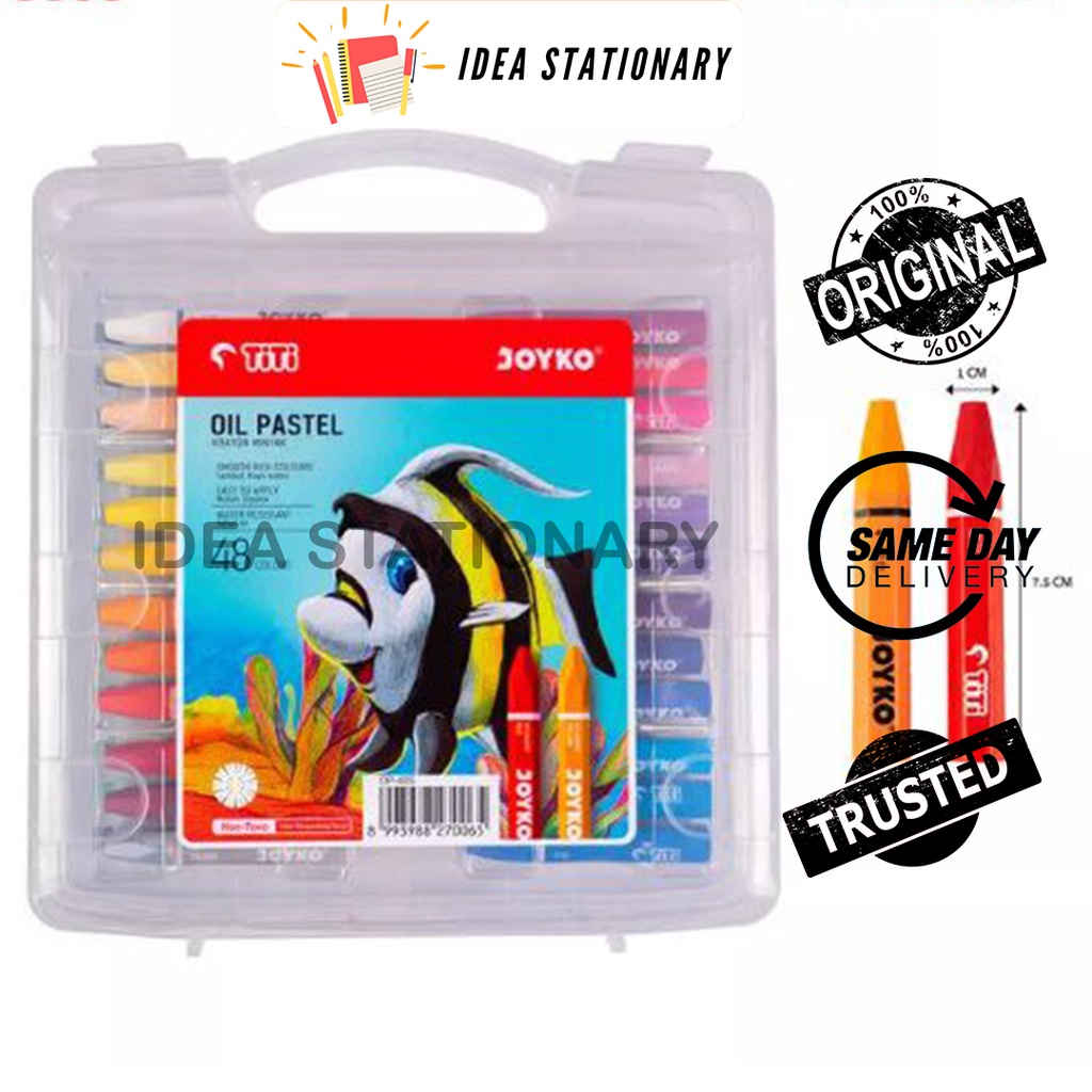 

Krayon Crayon 48 Oil Pastel Titi Joyko