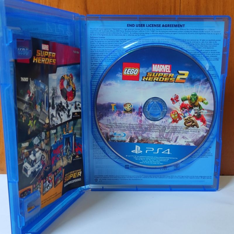 Lego Marvel Super Heroes 2 PS4 Kaset Lego Superhero Superheroes Playstation PS 4 5 CD BD Game Games PS4 PS5 Super Hero Marvels worlds movie star wars region reg 3 asia