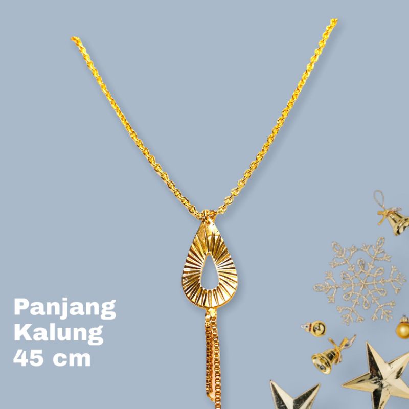 kalung set leontin//kalung pengganti emas//perhiasan //kalung