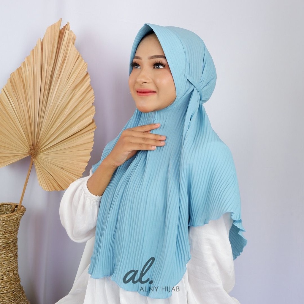 Alny Hijab - Hijab Instan Bergo Maryam Plisket Pad Diamond Italiano