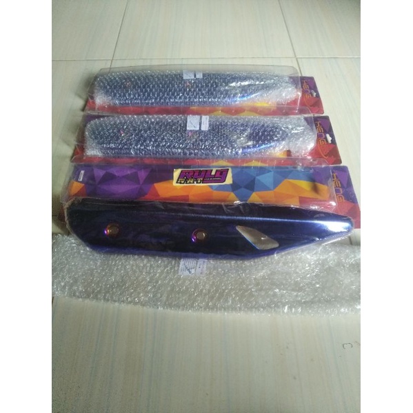 tameng knalpot blue wave 125 LED Thailand wave 110i revo Fi ,revo fit Fi, revo injeksi