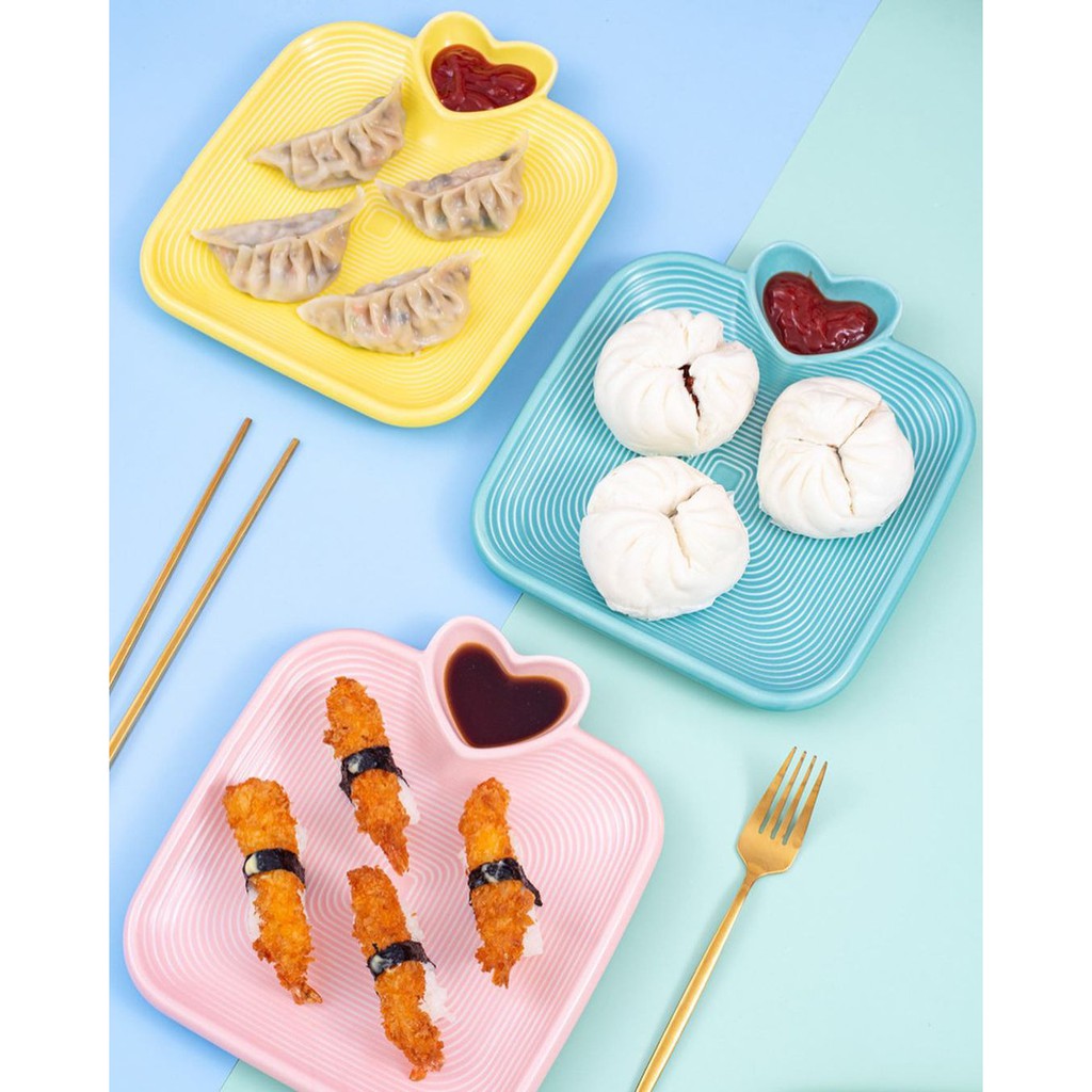 

A Pair of Dimsum Plate Valentine Edition CRS5026145 2in1