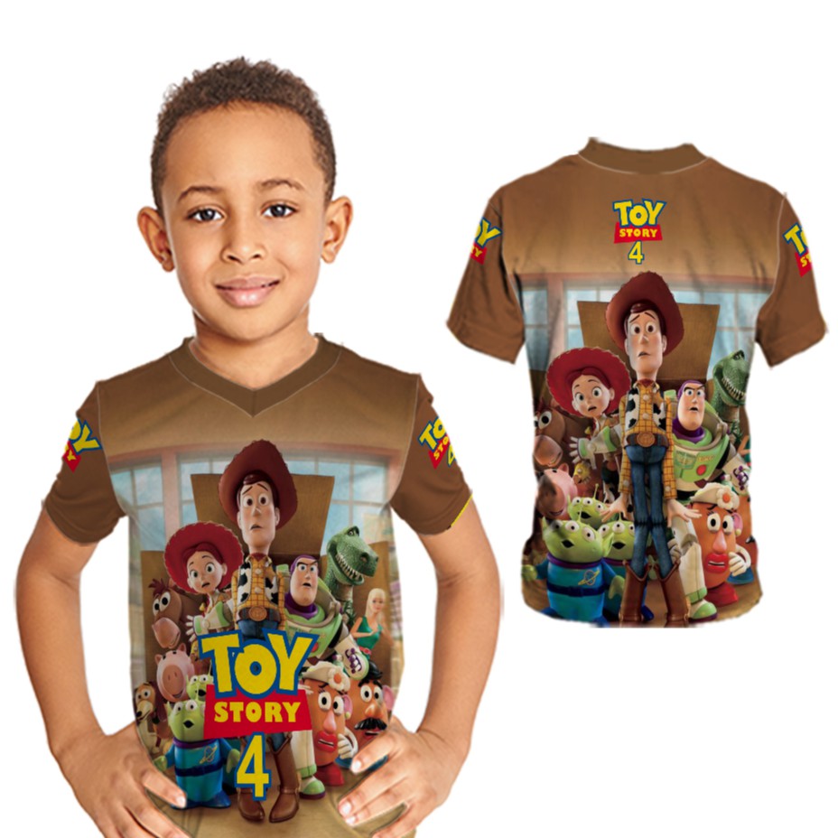 TOY STORY 4 - 01 Baju Jersey Kaos toy story anak Laki - Laki printing Free Name