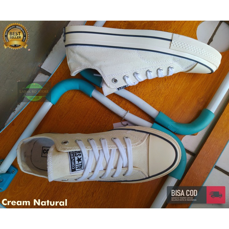 SEPATU SNEAKERS PRIA WANITA ALLSTAR 70S CREAM OFF WHITE PREMIUM