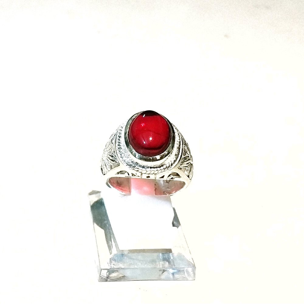 CINCIN BATU AKIK MERAH SIAM MINIMALIS