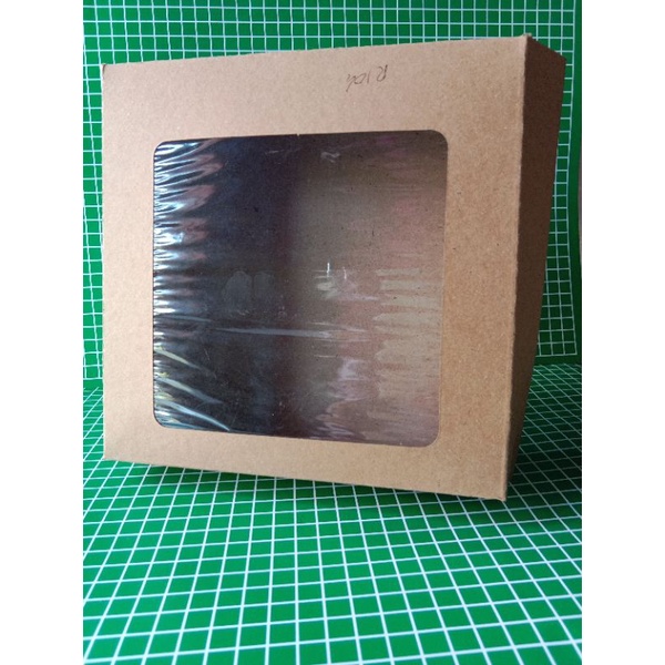 

Dus R10K kraft Window 20x20x7 Nasi kotak/hampers/souvenir/bolu