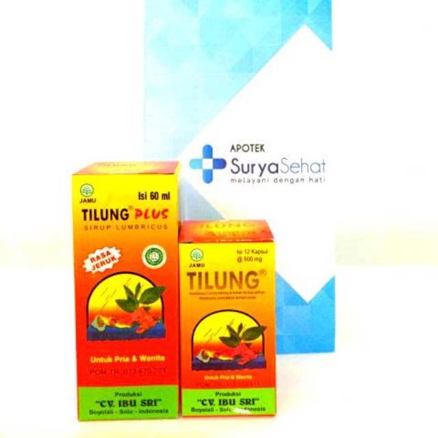 TILUNG Kapsul isi 12 kapsul / Anvifus Sirup Jeruk 60ml