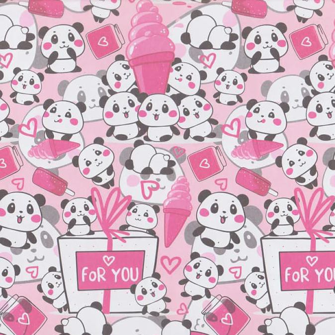 

Silahkan Order] Kertas Kado Sansan Wawa Sw 5386 "Panda/Heart