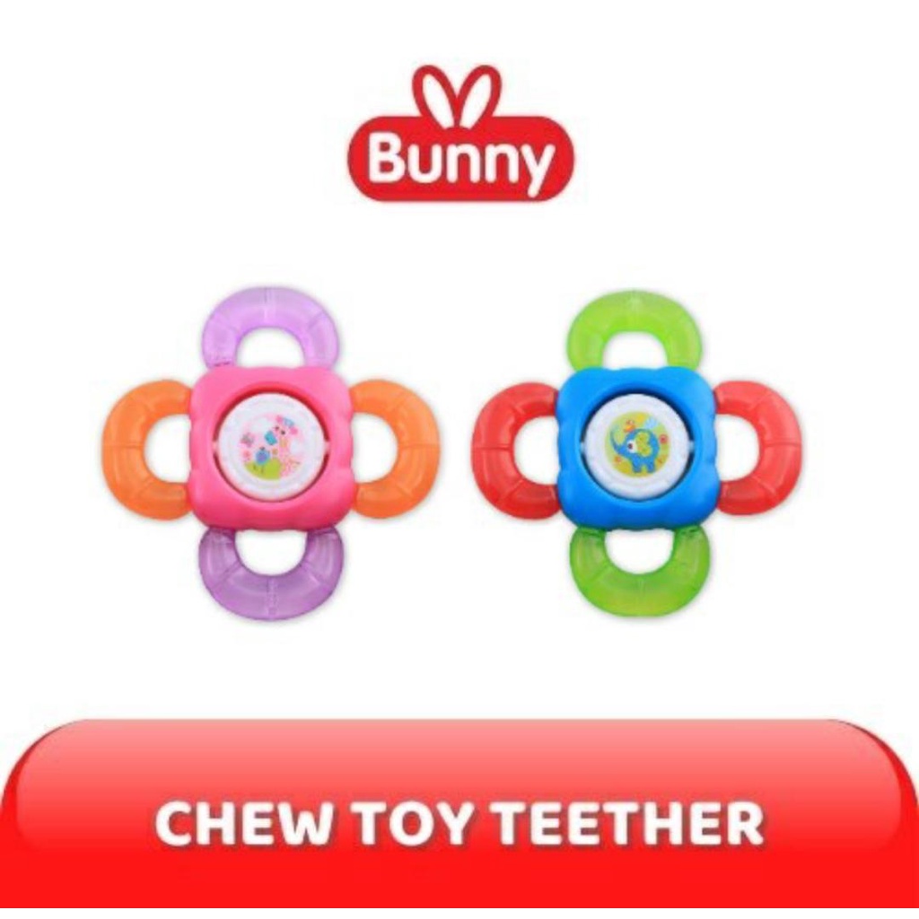 LUSTYBUNNY CHEW TOY SILICONE TEETHER / GIGITAN BAYI