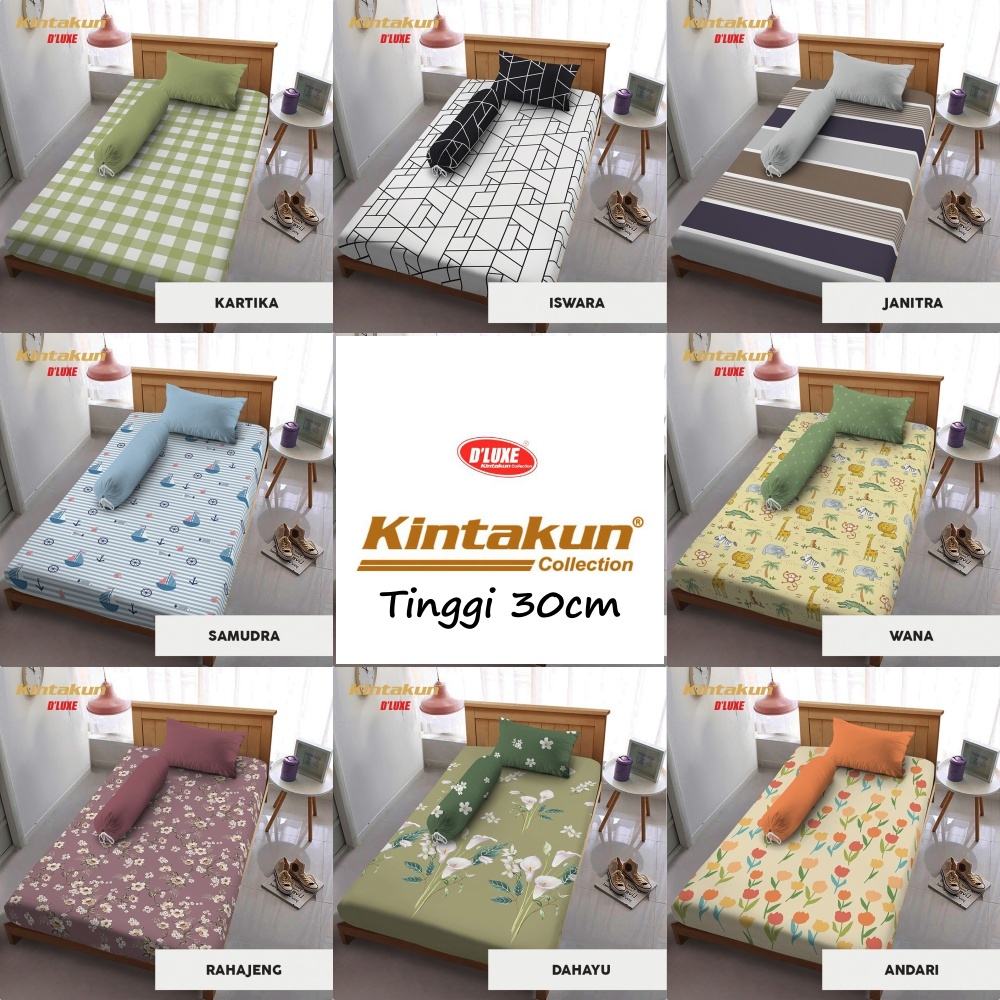 Kintakun Dluxe - Sprei Single T30 (120x200) tinggi 30 Terlaris pilihan