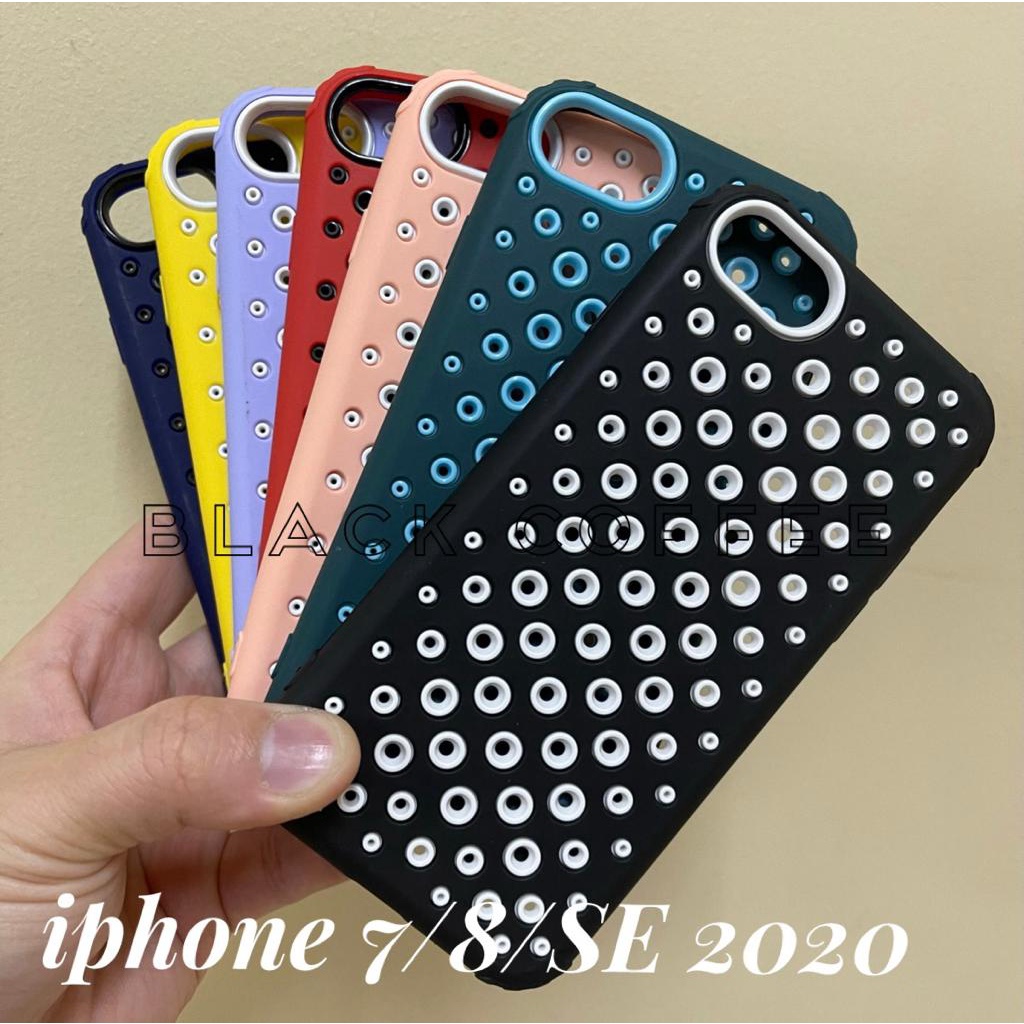 COOLING MESH HARD CASE IPHONE SE 2022 Gen 3rd / SE 2020 Gen 2nd / IPHONE 7 / 7 PLUS / IPHONE 8 / 8 PLUS