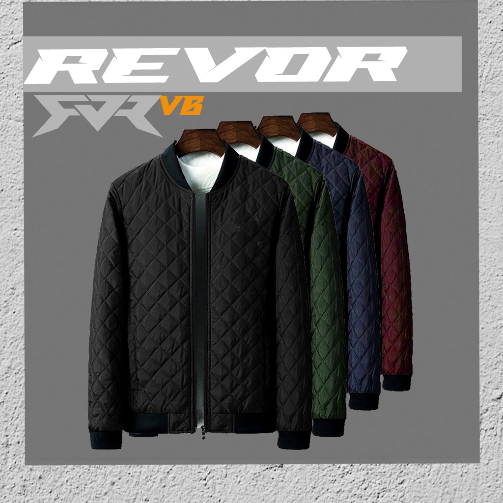 Revor LT Jaket Motor Windproof Quilted /Black / Army / Maroon / Navy