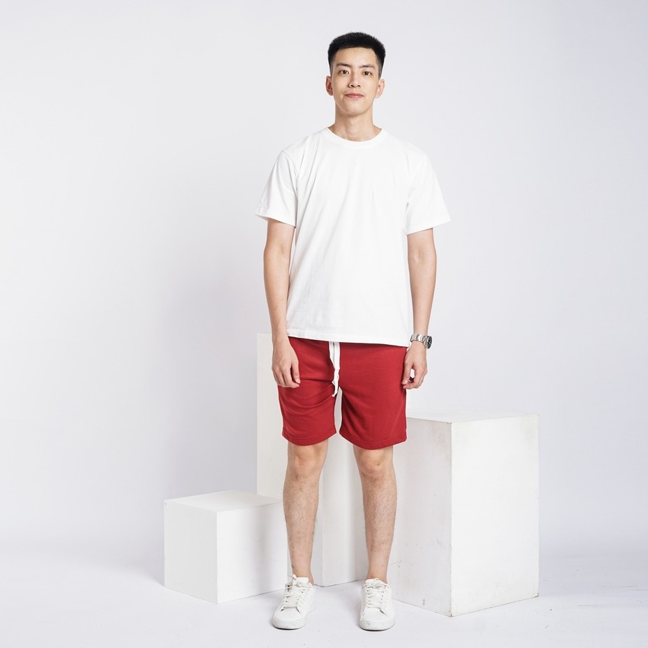 SANVANINA Sweatshort Pants Maroon | Celana Santai | Celana Boxer | A-250E