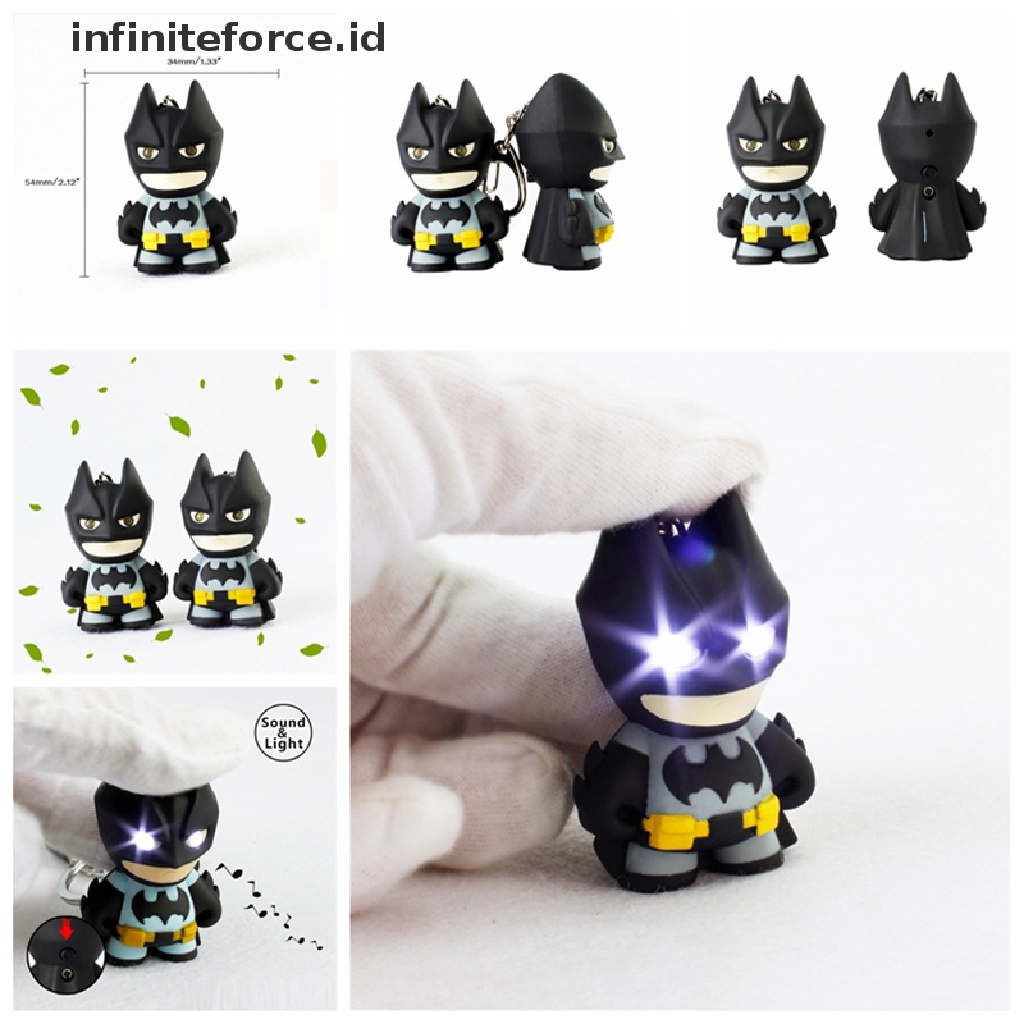 Infiniteforce.id Gantungan Kunci Batman Dengan Lampu Led + Suara