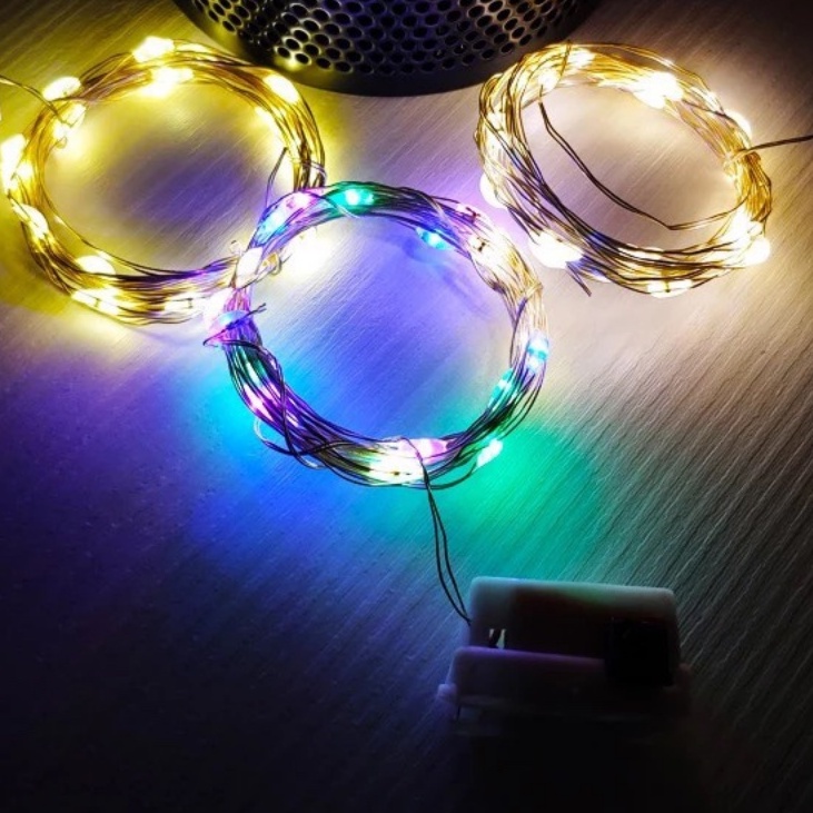 LAMPU HIAS TUMBLR LAMPU KAWAT LED 1 METER DEKORASI LAMPU HIAS BOBA BALON PVC LAMPU CANTIK FREE BATERAI [KK]