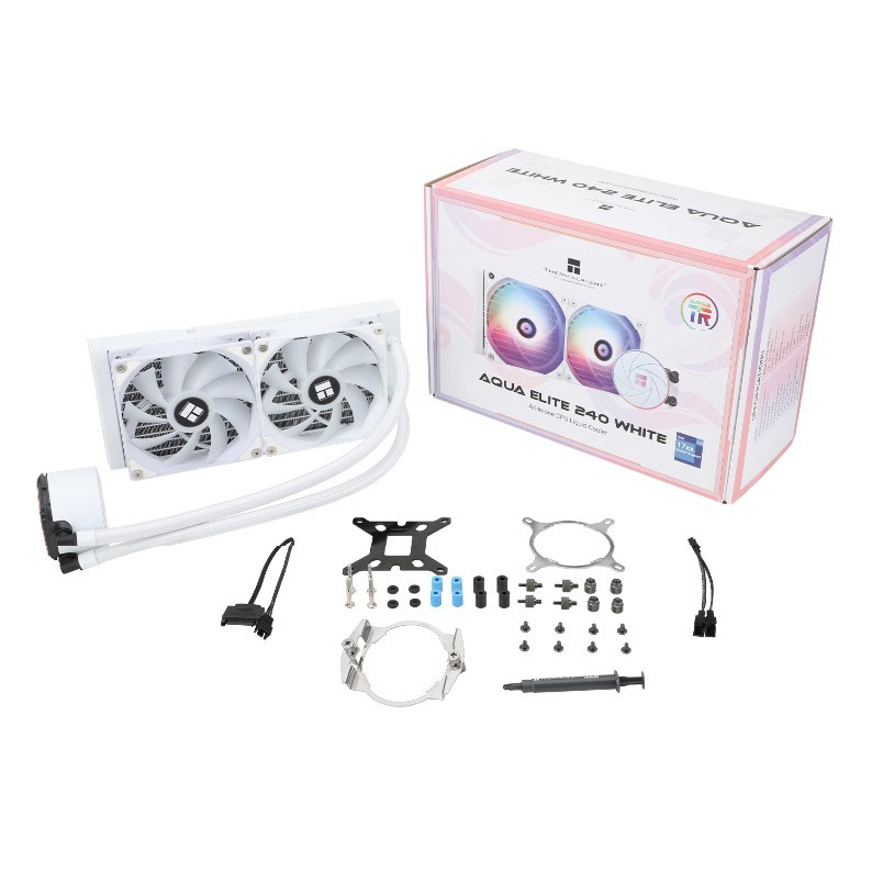 THERMALRIGHT Aqua Elite 240 ARGB White | AIO 240mm CPU Liquid Cooler