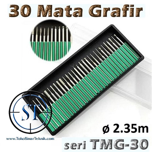 30 Mata Grafir 2.35mm Isi Ulang Engraving Drill Alat Ukir Mengukir Batu TMG-30