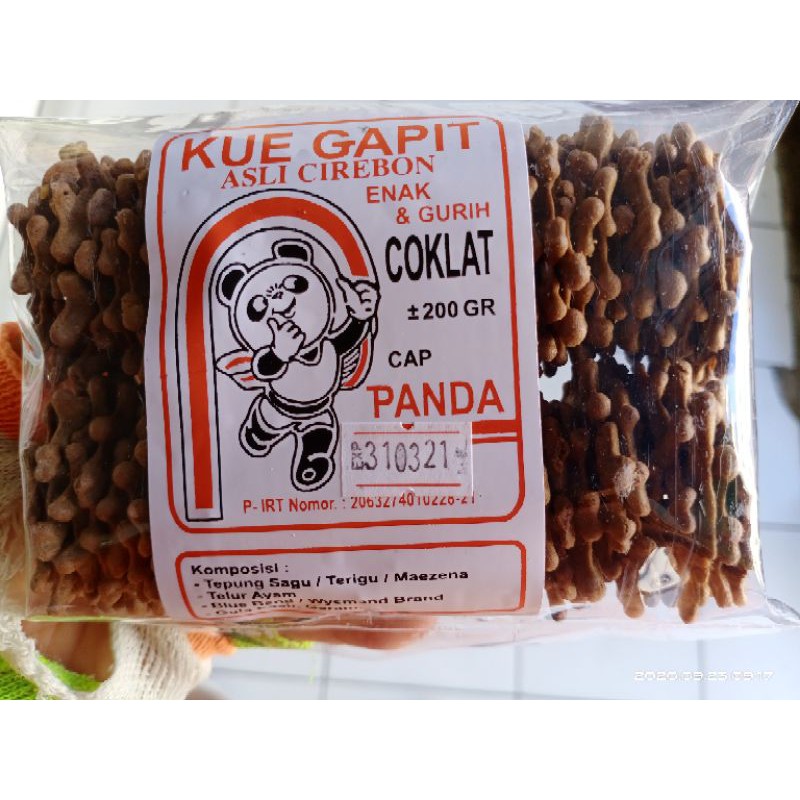 

Kue Gapit Panda Rasa Coklat Berat : ± 200Gram Khas Cirebon